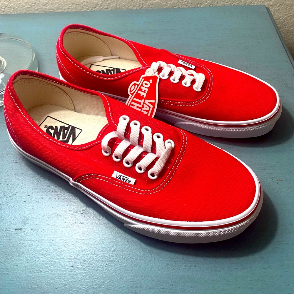 Brand New Classic Red Vans Sneakers
